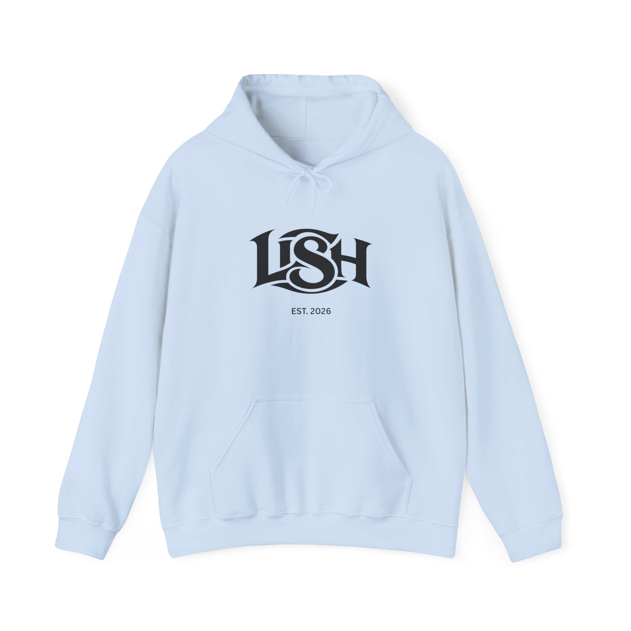 LISH Hoodie — Minimal Vintage Script Pullover (Est. 2026)