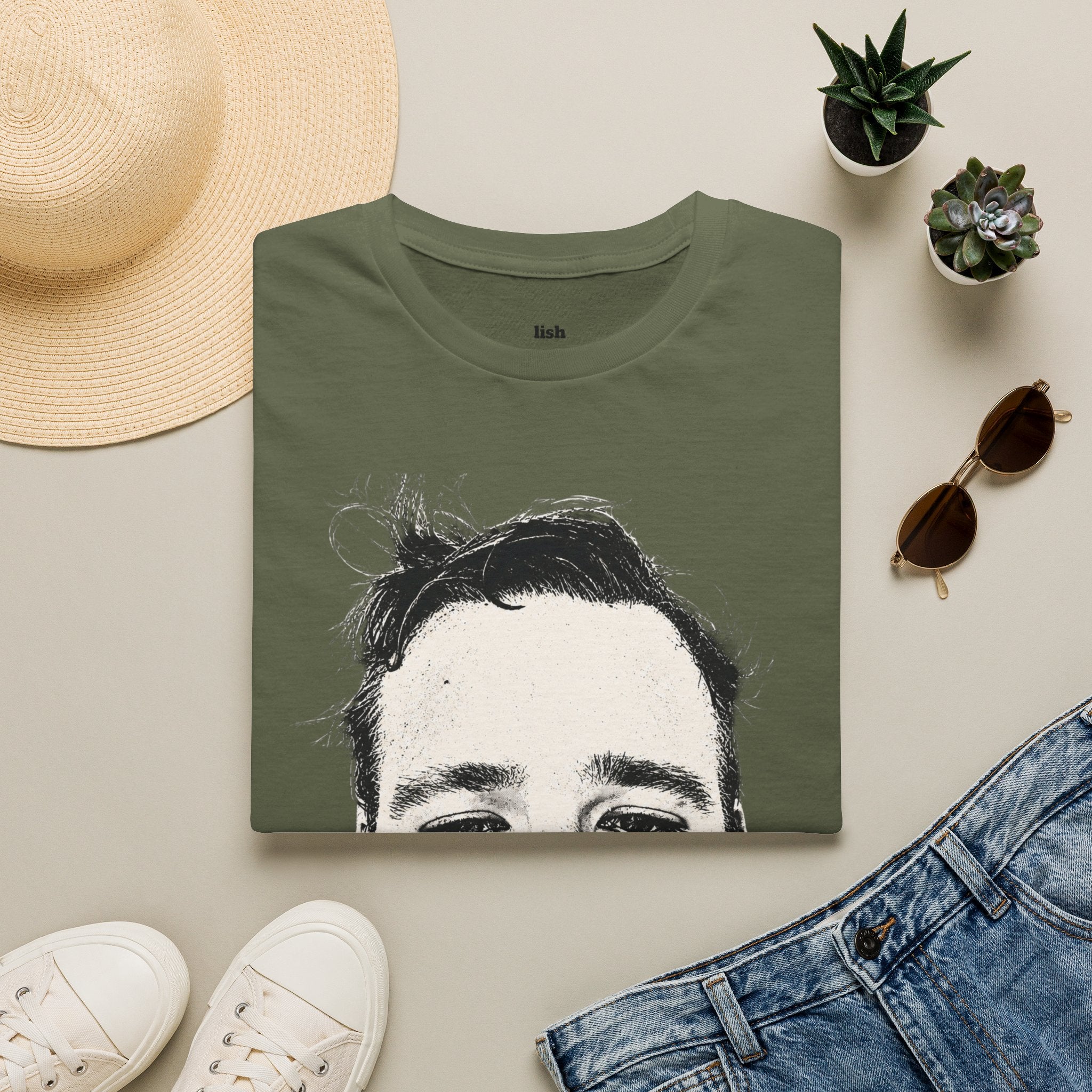 LISH jery T-Shirt — Minimal Portrait Tee