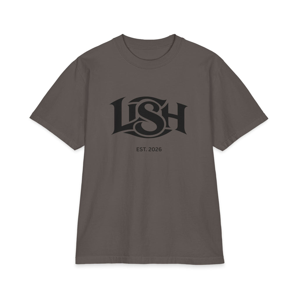 LISH Logo Tee — Vintage Script Graphic T-Shirt (Est. 2026) Heavy