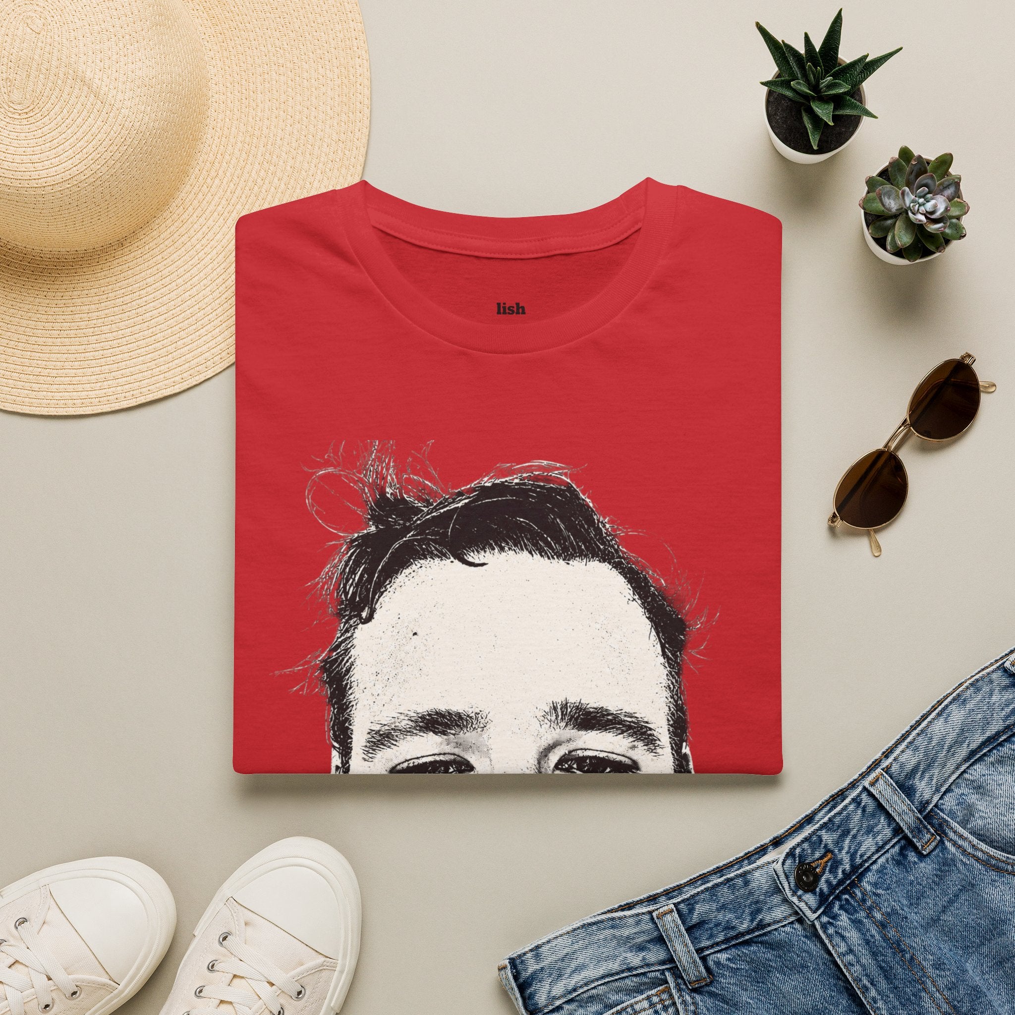LISH jery T-Shirt — Minimal Portrait Tee