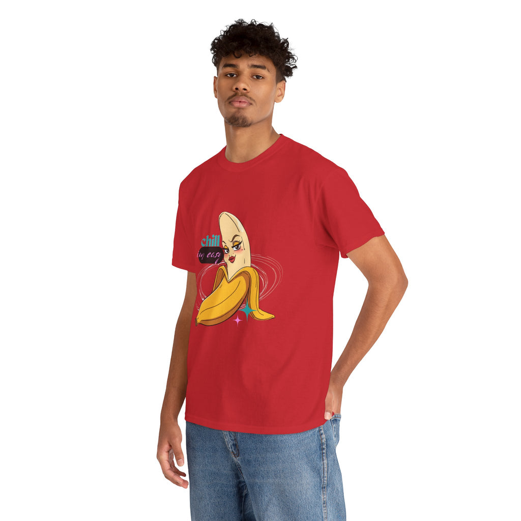 Banana Babe T-Shirt — Playful Peel Graphic Tee ("Chill I'm Easy")