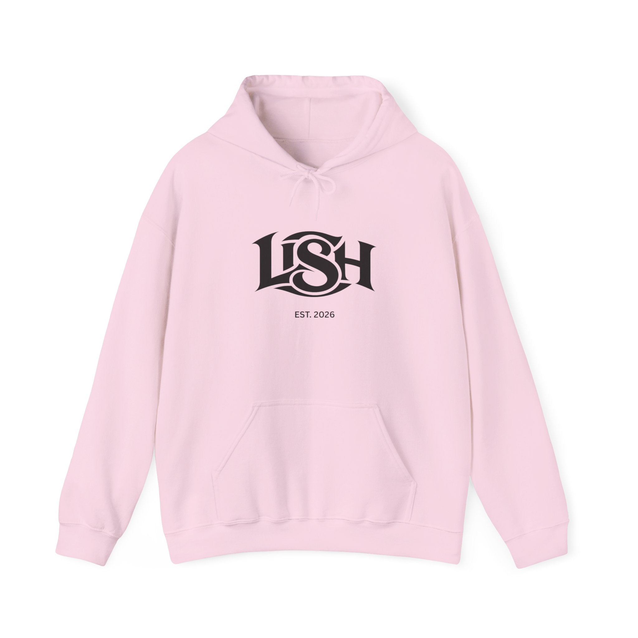 LISH Hoodie — Minimal Vintage Script Pullover (Est. 2026)