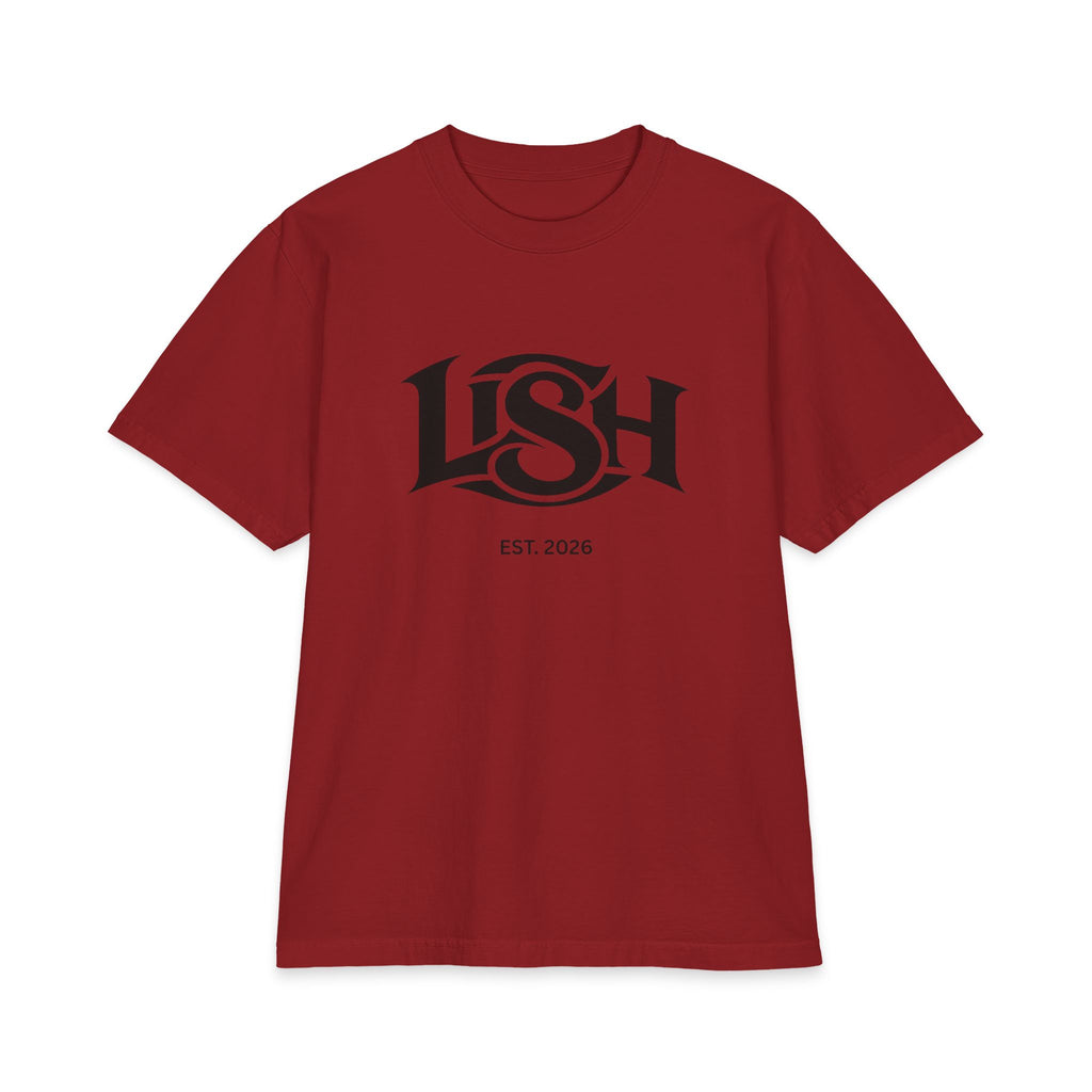 LISH Logo Tee — Vintage Script Graphic T-Shirt (Est. 2026) Heavy