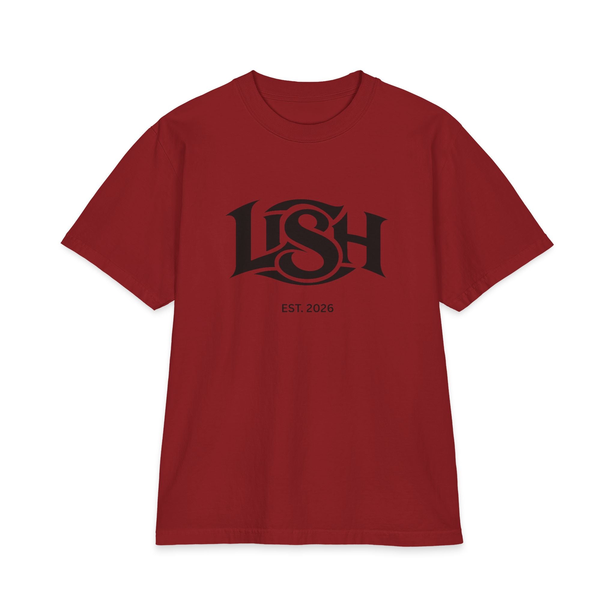 LISH Logo Tee — Vintage Script Graphic T-Shirt (Est. 2026) Heavy