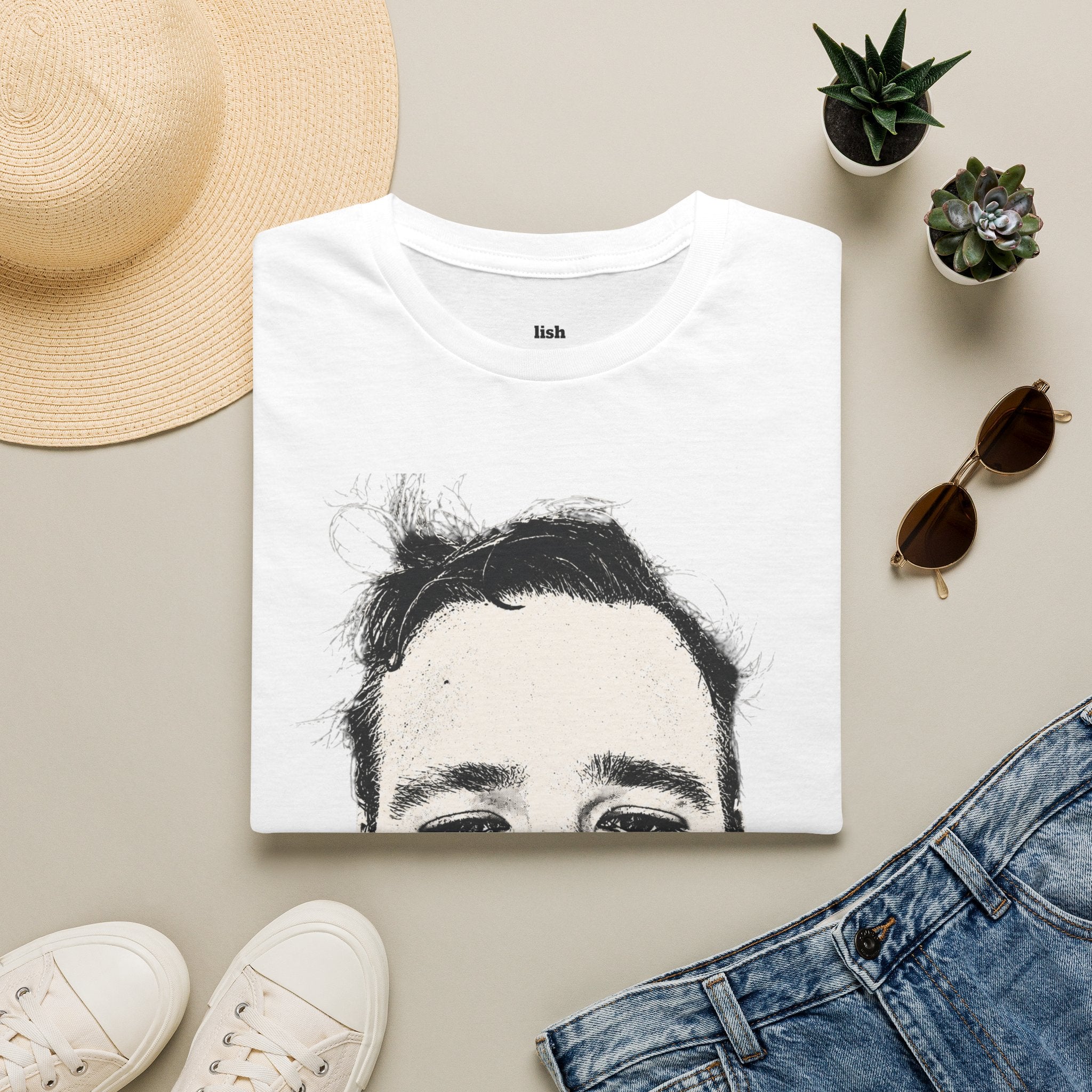 LISH jery T-Shirt — Minimal Portrait Tee