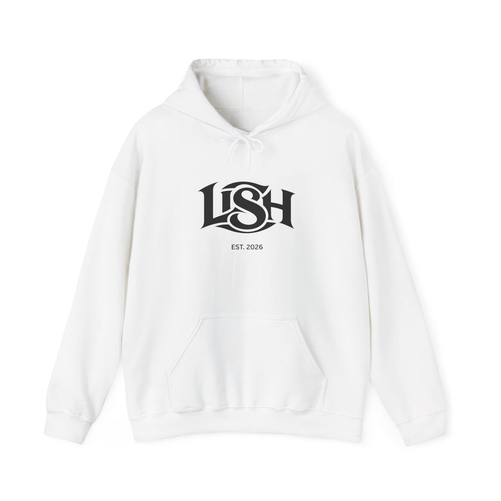 LISH Hoodie — Minimal Vintage Script Pullover (Est. 2026)