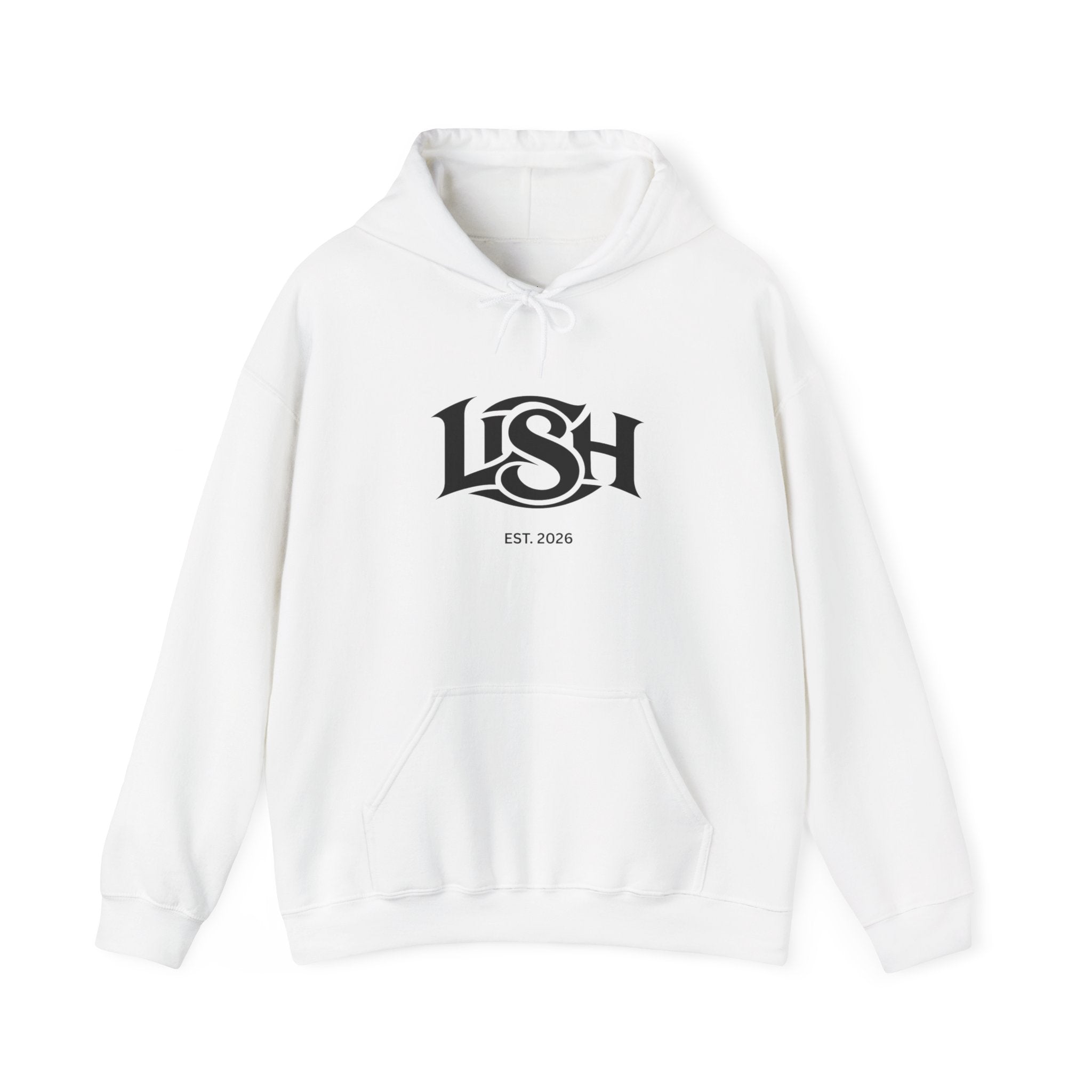 LISH Hoodie — Minimal Vintage Script Pullover (Est. 2026)