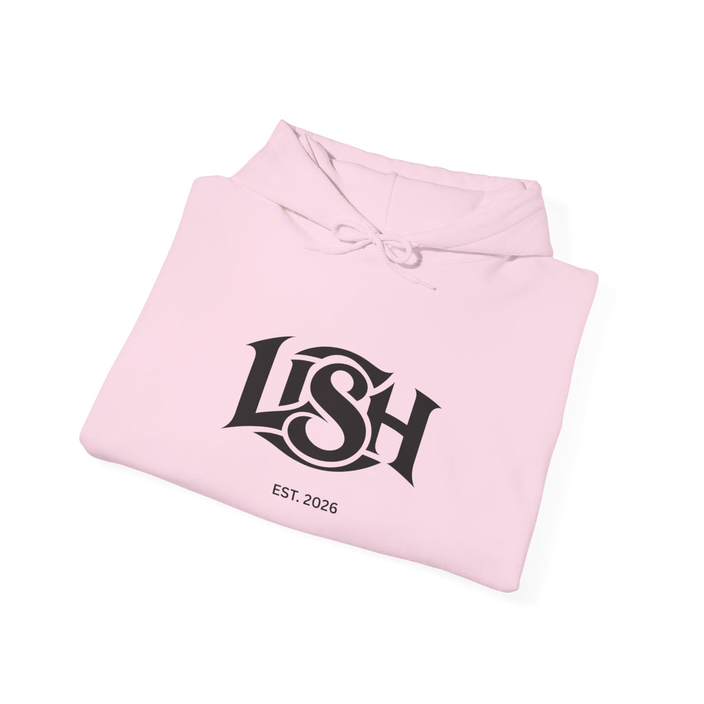LISH Hoodie — Minimal Vintage Script Pullover (Est. 2026)