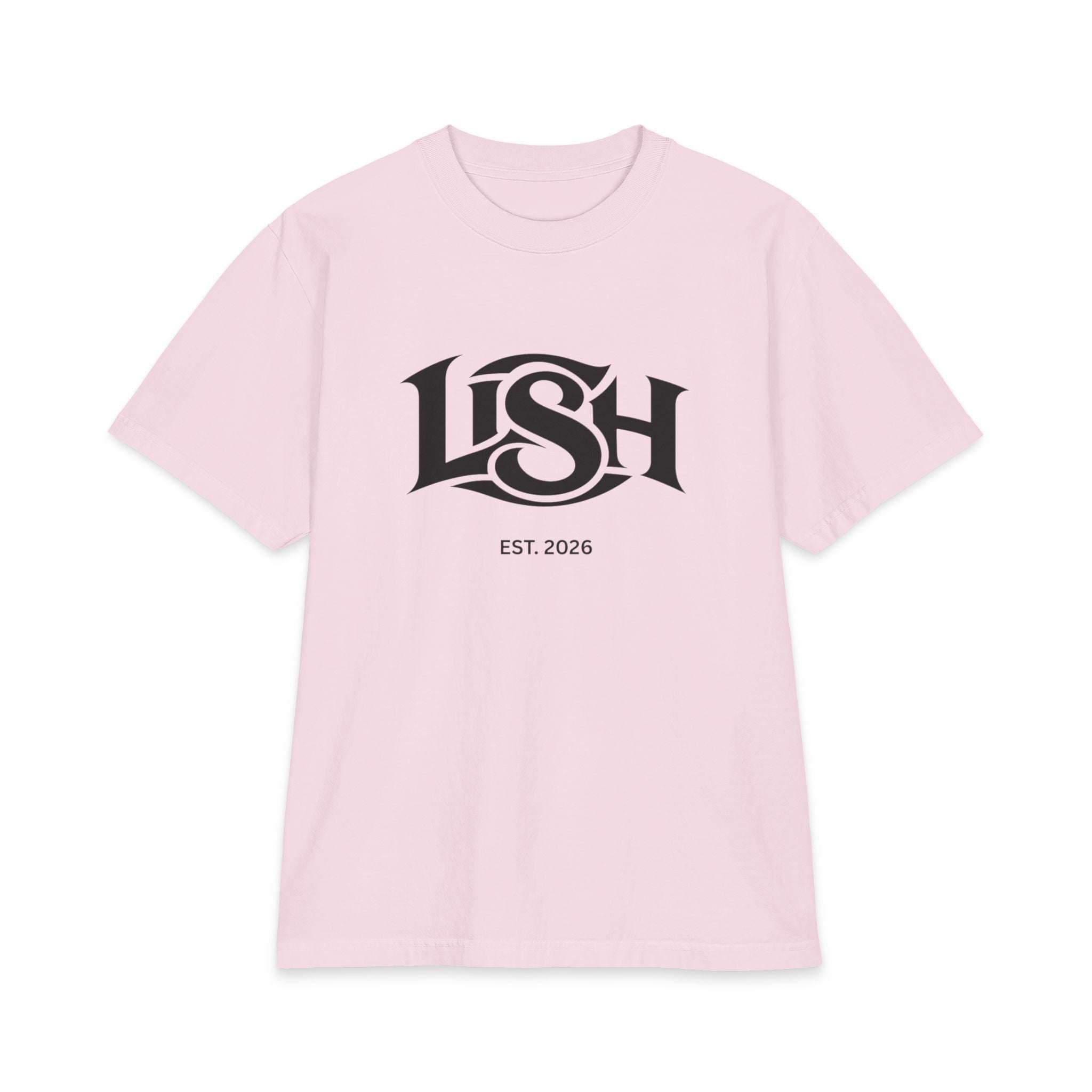 LISH Logo Tee — Vintage Script Graphic T-Shirt (Est. 2026) Heavy