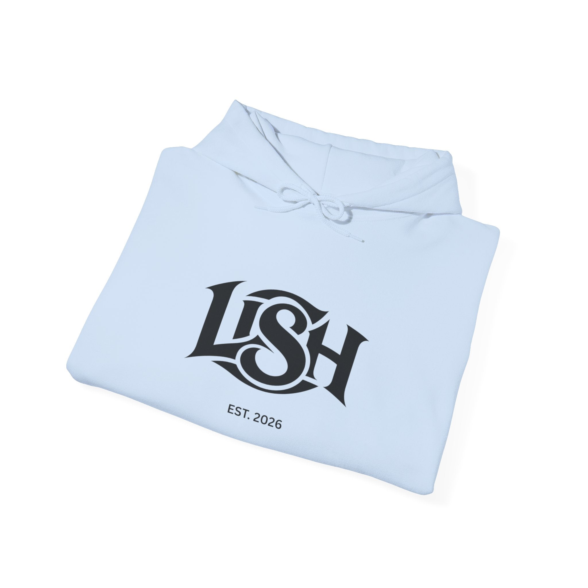 LISH Hoodie — Minimal Vintage Script Pullover (Est. 2026)