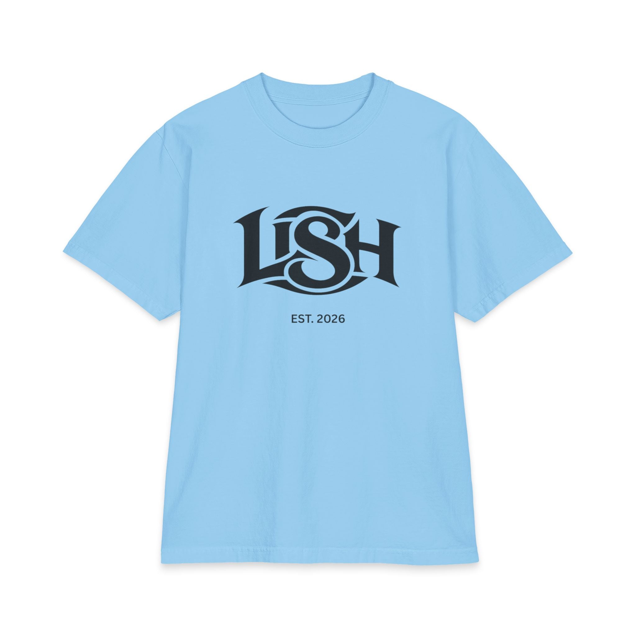 LISH Logo Tee — Vintage Script Graphic T-Shirt (Est. 2026) Heavy