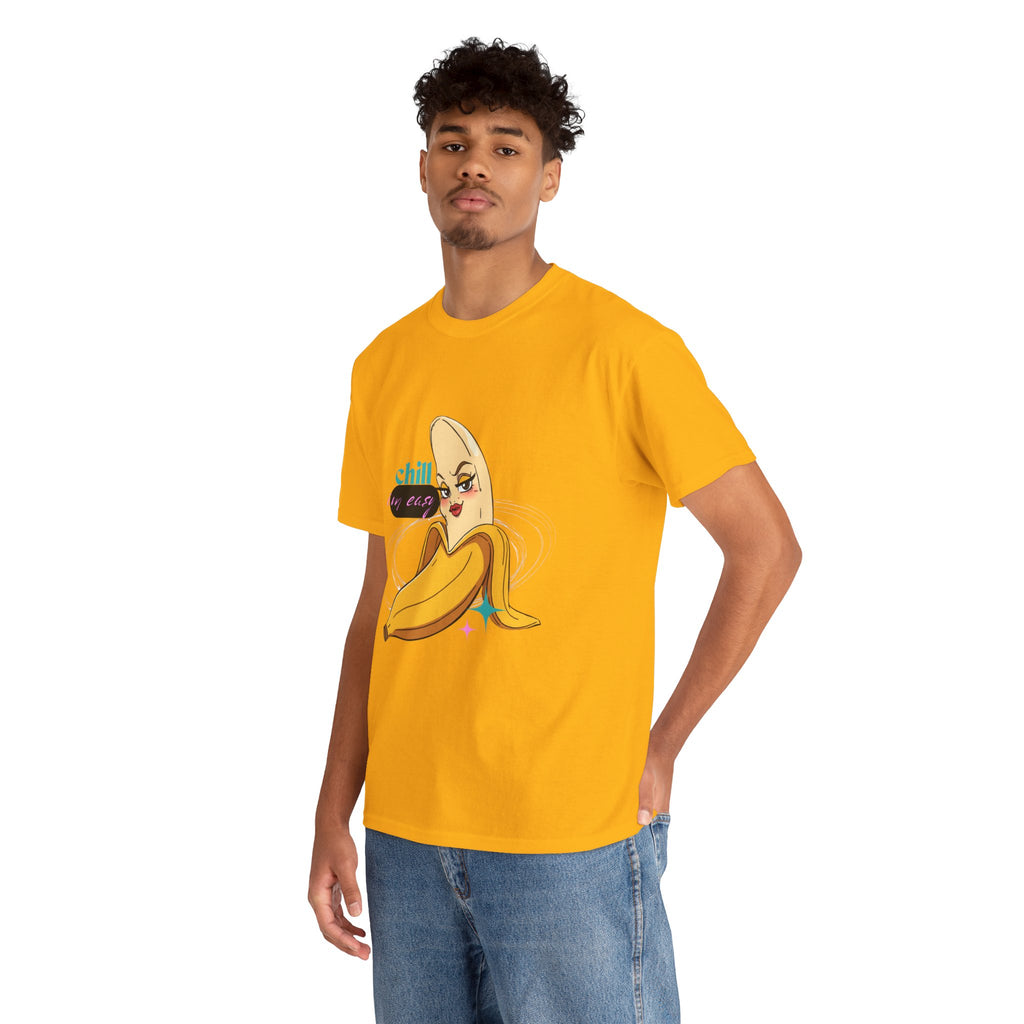 Banana Babe T-Shirt — Playful Peel Graphic Tee ("Chill I'm Easy")