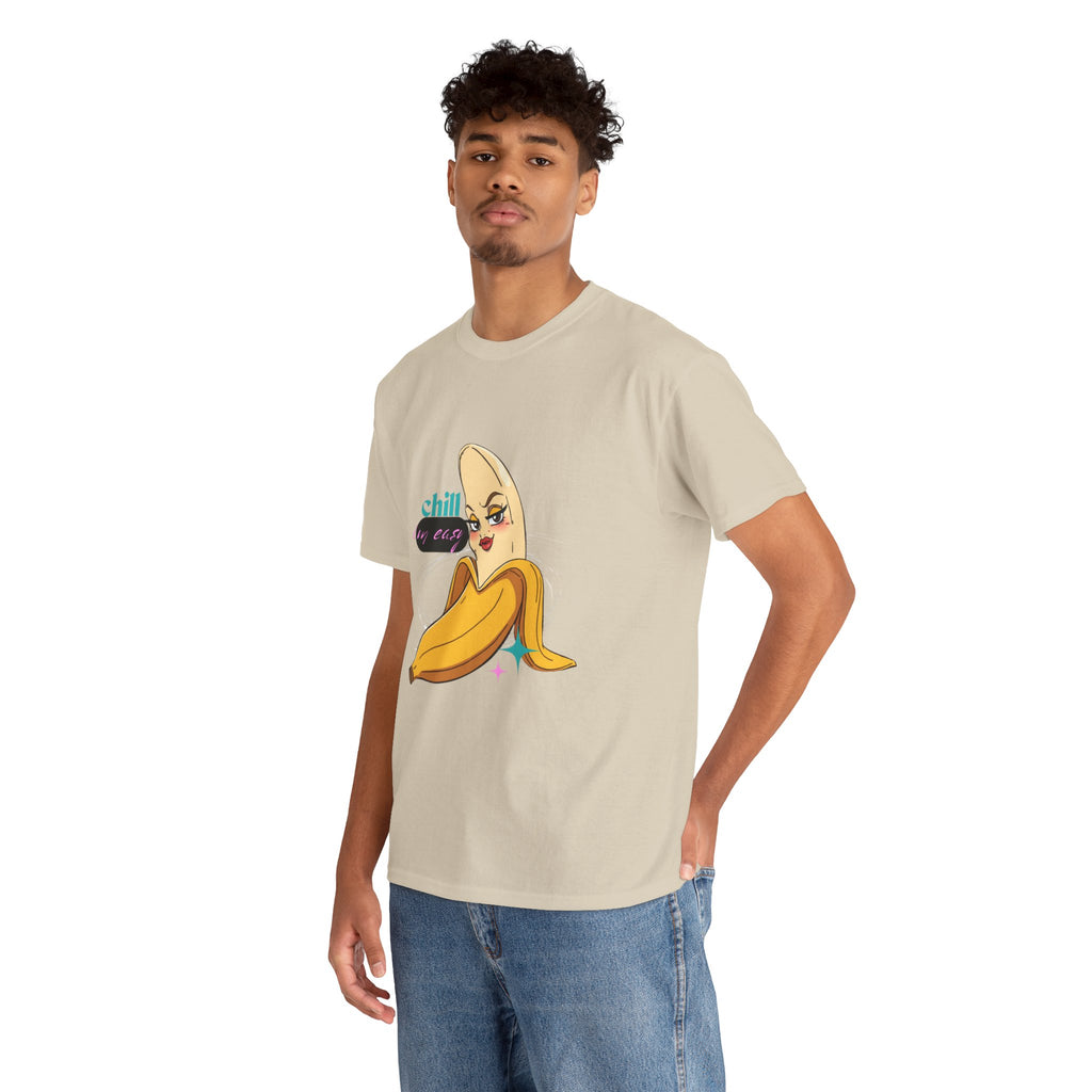 Banana Babe T-Shirt — Playful Peel Graphic Tee ("Chill I'm Easy")